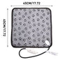 3-Speed Adjustable Heating Pad for Dog Cat Power-Off Protection Pet Electric Heated Warm Mat Bed Waterproof Bite-Resistant Wire