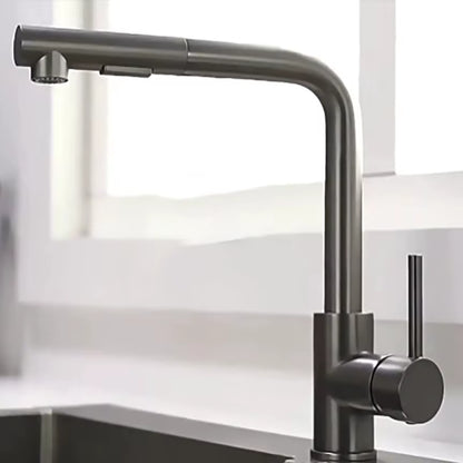 Black Pull Out Kitchen Sink Faucet Two Model Stream Sprayer Nozzle Stainless Steel Hot Cold Wate Mixer Tap Deck