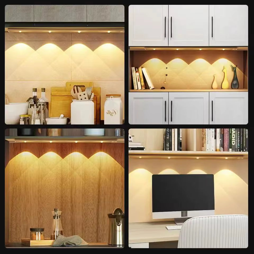 Motion Sensor Light LED Sensor Lamp Wireless Ultra Thin USB LED for Kitchen Cabinet Bedroom Wardrobe Indoor Lighting Night Light