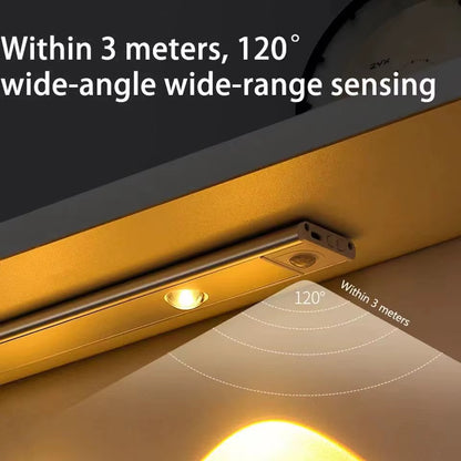 Motion Sensor Light LED Sensor Lamp Wireless Ultra Thin USB LED for Kitchen Cabinet Bedroom Wardrobe Indoor Lighting Night Light
