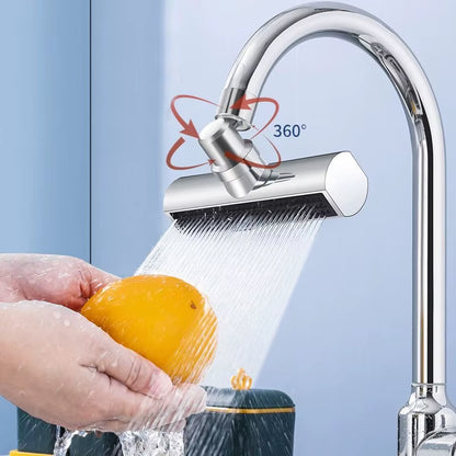 Kitchen Waterfall Three-Mode Universal Swivel Extension Faucet Splash-Proof Nozzle Sink Multi-Function