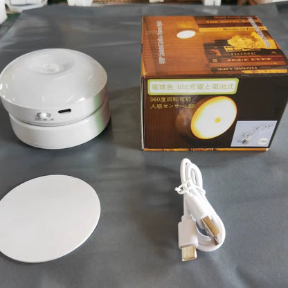 Automatic Wireless Human Motion Sensor Light - Rechargeable LED Night Light for Home, Smart Wardrobe, Hallway, Staircase