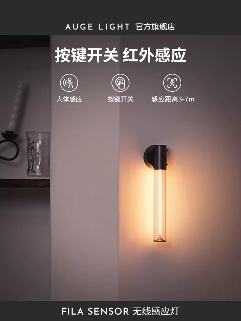 Wireless Sensor Light, Wiring-Free Body Sensor, Closet Cabinet Night Light, Ambient Light, People Come to Light