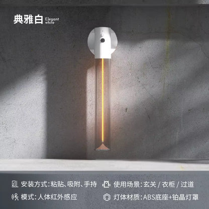 Wireless Sensor Light, Wiring-Free Body Sensor, Closet Cabinet Night Light, Ambient Light, People Come to Light