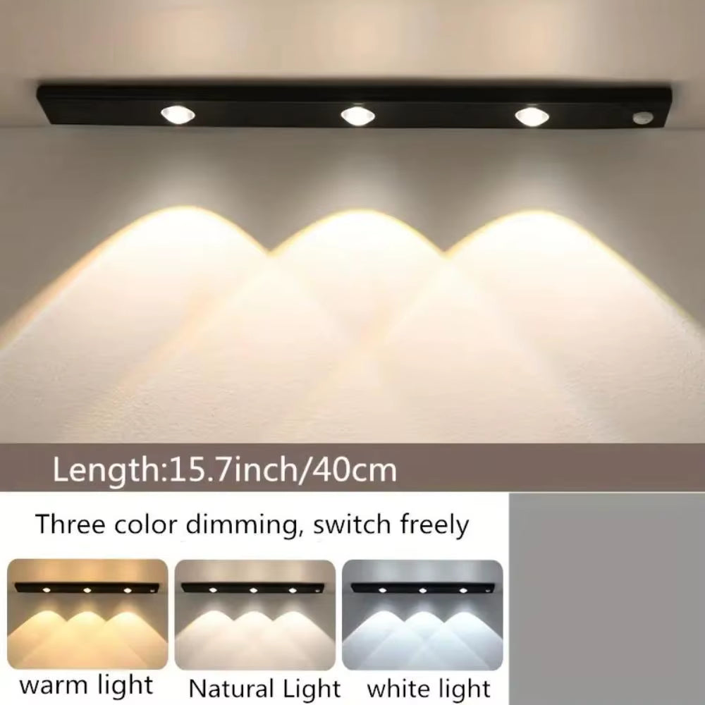Motion Sensor Light LED Sensor Lamp Wireless Ultra Thin USB LED for Kitchen Cabinet Bedroom Wardrobe Indoor Lighting Night Light