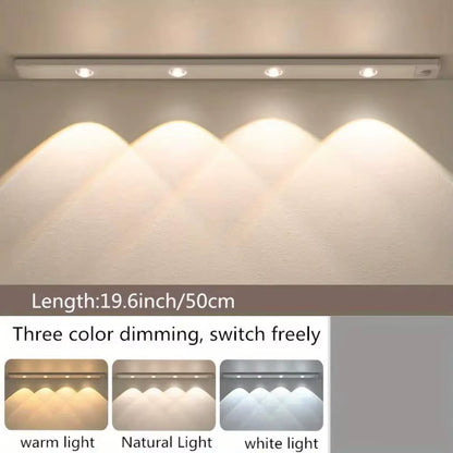 Motion Sensor Light LED Sensor Lamp Wireless Ultra Thin USB LED for Kitchen Cabinet Bedroom Wardrobe Indoor Lighting Night Light
