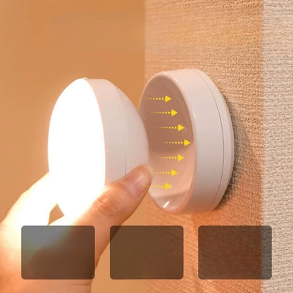Automatic Wireless Human Motion Sensor Light - Rechargeable LED Night Light for Home, Smart Wardrobe, Hallway, Staircase