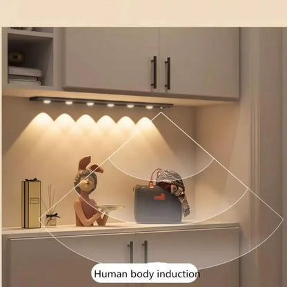 Motion Sensor Light LED Sensor Lamp Wireless Ultra Thin USB LED for Kitchen Cabinet Bedroom Wardrobe Indoor Lighting Night Light