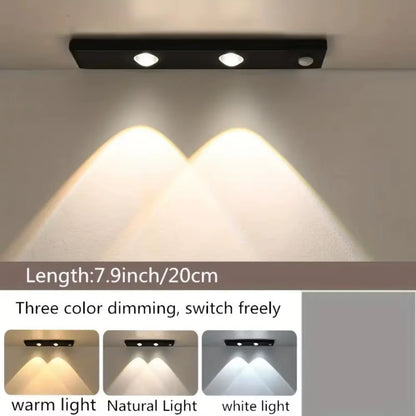 Motion Sensor Light LED Sensor Lamp Wireless Ultra Thin USB LED for Kitchen Cabinet Bedroom Wardrobe Indoor Lighting Night Light